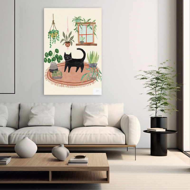 Urban Jungle IV - appartement d'animaux, art des chats noirs, H 60 po x l 40 po