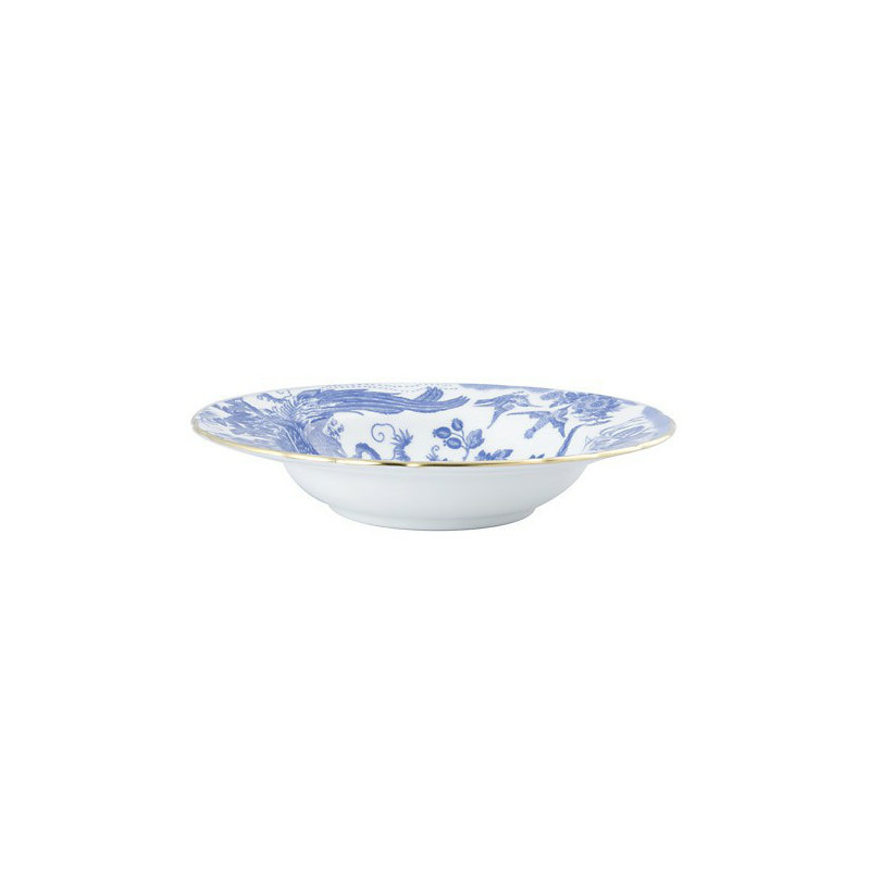 Aves Handmade Bone China Cereal Bowl, Blue