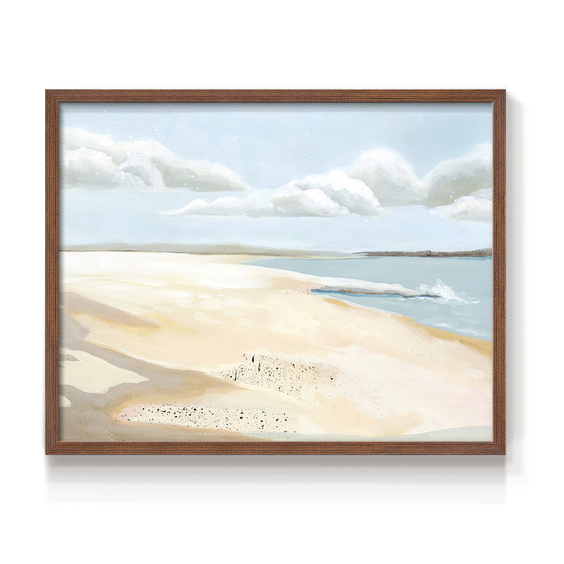 Sandy Getaway II -Framed Print - Restickable, Walnut, 16" H x 20" W