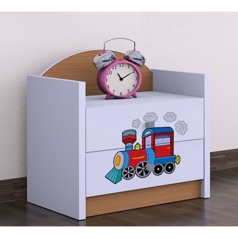 Dominique 2 Drawer Nightstand, Natural