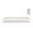 Twin Size Deluxe Bed Frame With Headboard With Solid Wood, No Box Spring Needed,  Easy Assembly, White-119619095-119619094