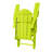 Outdoor Folding Adjustable Adirondack Chair With Hideaway Ottoman & Round Side Table-1948894169