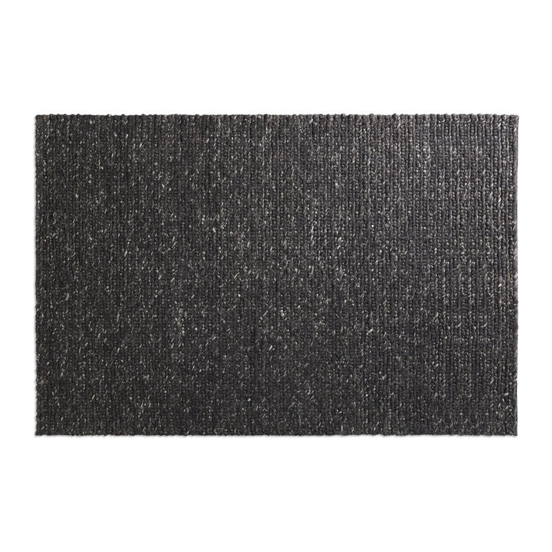 Pim Pim Wool Area Rug in Slate, Rectangle 6' x 9'