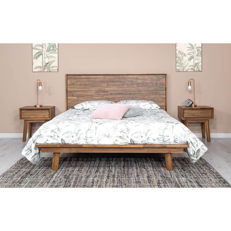 Kriebel Solid Acacia Bed, King