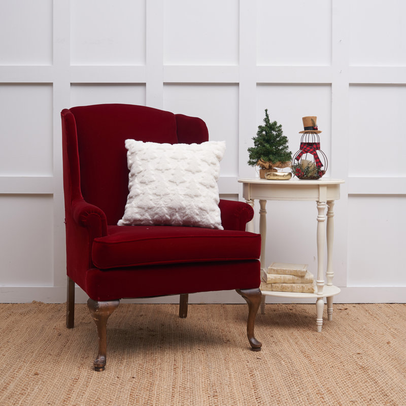 18" x 18" Frosted Tree Throw Pillow