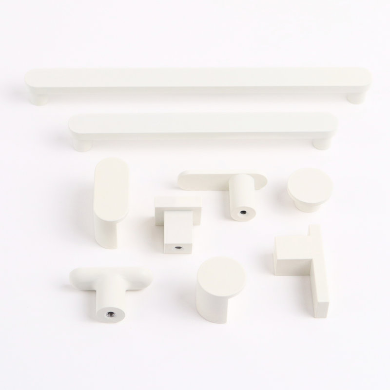 1" Diameter Circle Knob, Snow (White)