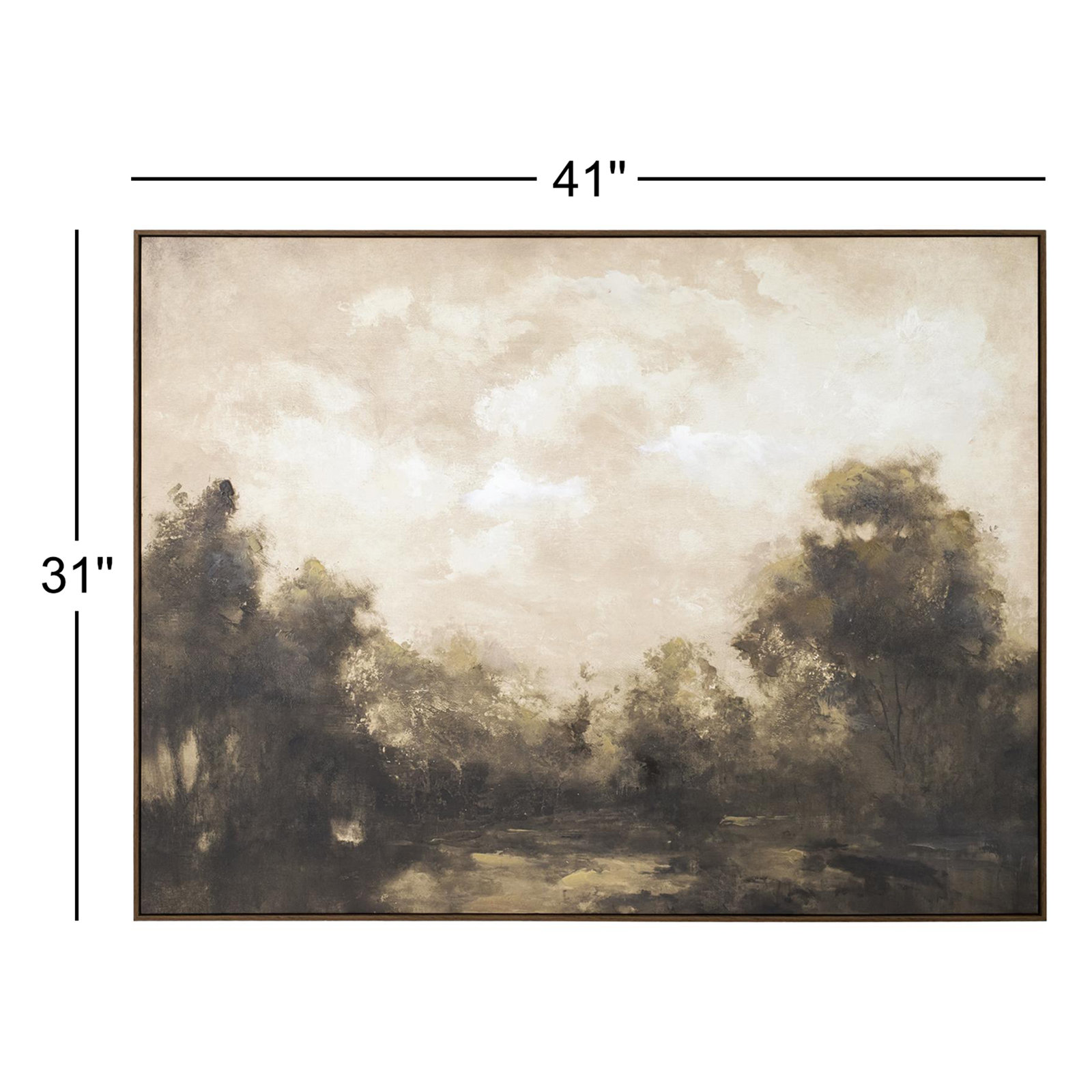 Keivha Painting, Gray, Brown