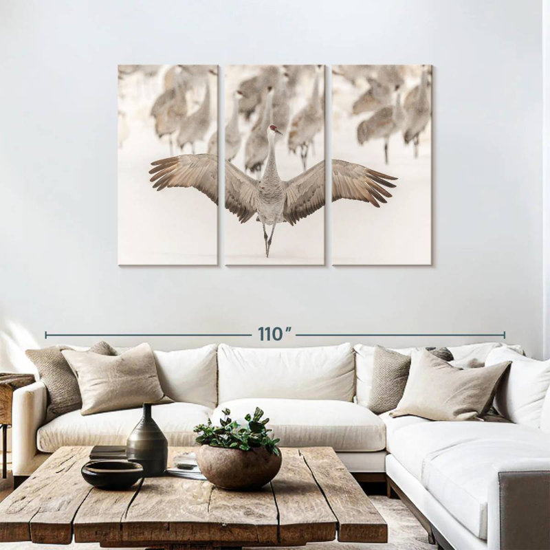 Crane King, 48" H x 74" W