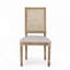 Chaise en bois, dossier en rotin