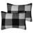4 Piece Buffalo Plaid Printed Comforter, Shams & Throw Pillow Set-473371228-526460609