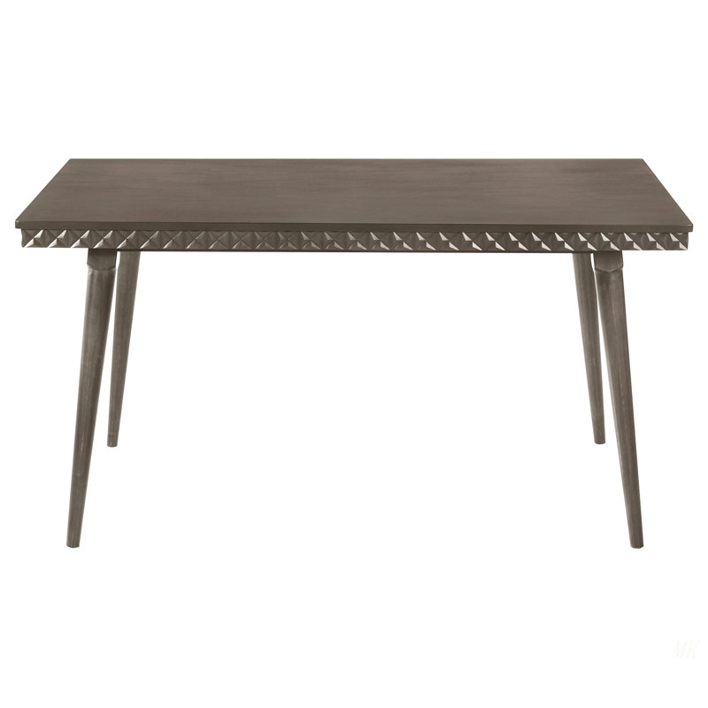 Perkins Dark Brown Rectangular Wood Dining Table