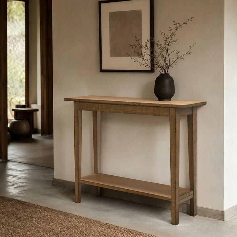 Camptown 36" Wide Small Console Table, Antique Natural