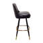 Tabouret de bar pivotant extérieur touffeté-117321616