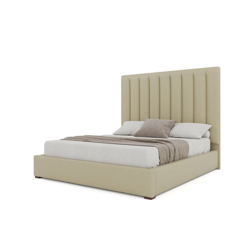 Dezyah Upholstered Standard Bed, Cream, King
