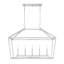 Luminaire suspendu linéaire à 5 lumières pour îlot de cuisine en nickel satiné Hastings-559802598-637763705