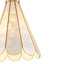  Luxury 1-Light Bouquet Shaped Natural Translucent Seashell Pendant Light