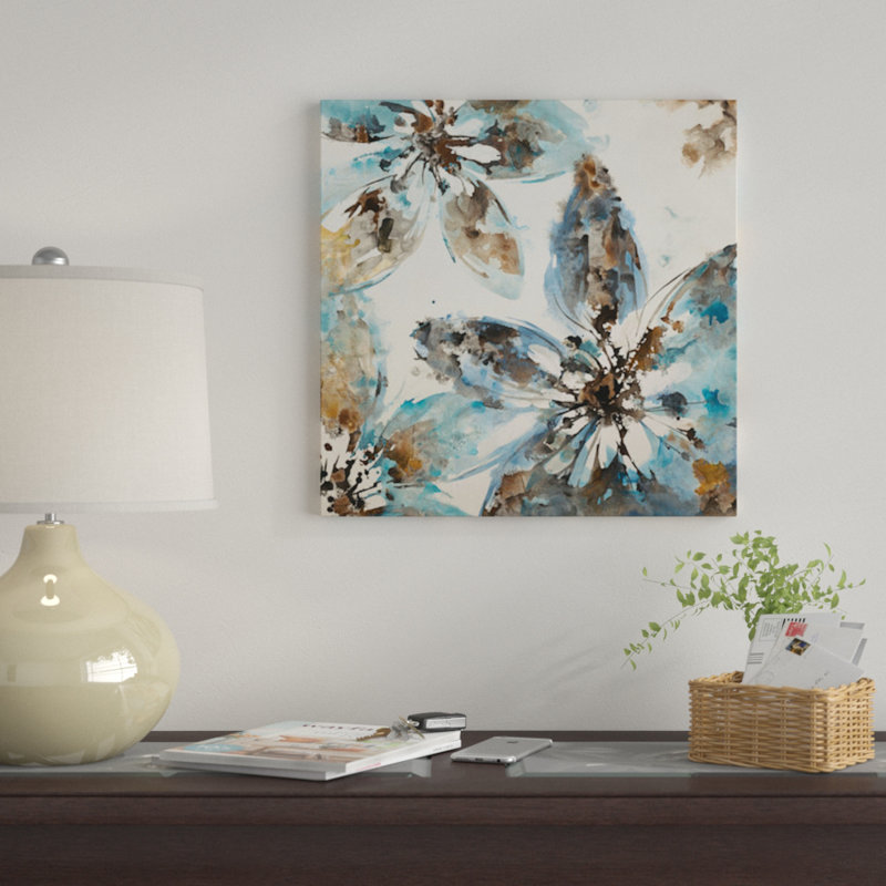 " Flower Forms ", 12" H x 12" W x 0.75" D, Wrapped Canvas