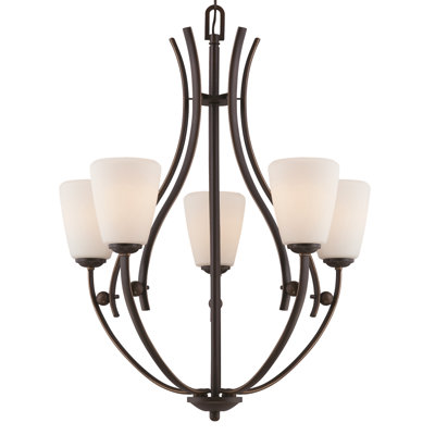 Rhinehart 5 - Light Shaded Chandelier