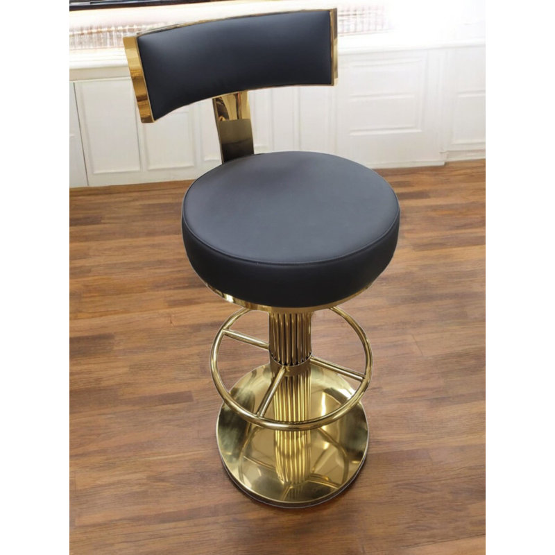 Infinity 43.3" Rotating Bar Stool, Black