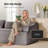 3 Seat Sectional Sofa, 105" Wide Modern Soft Gray Sofa Couch , No Assembly Required, For Living Room Office Apartment-519391258