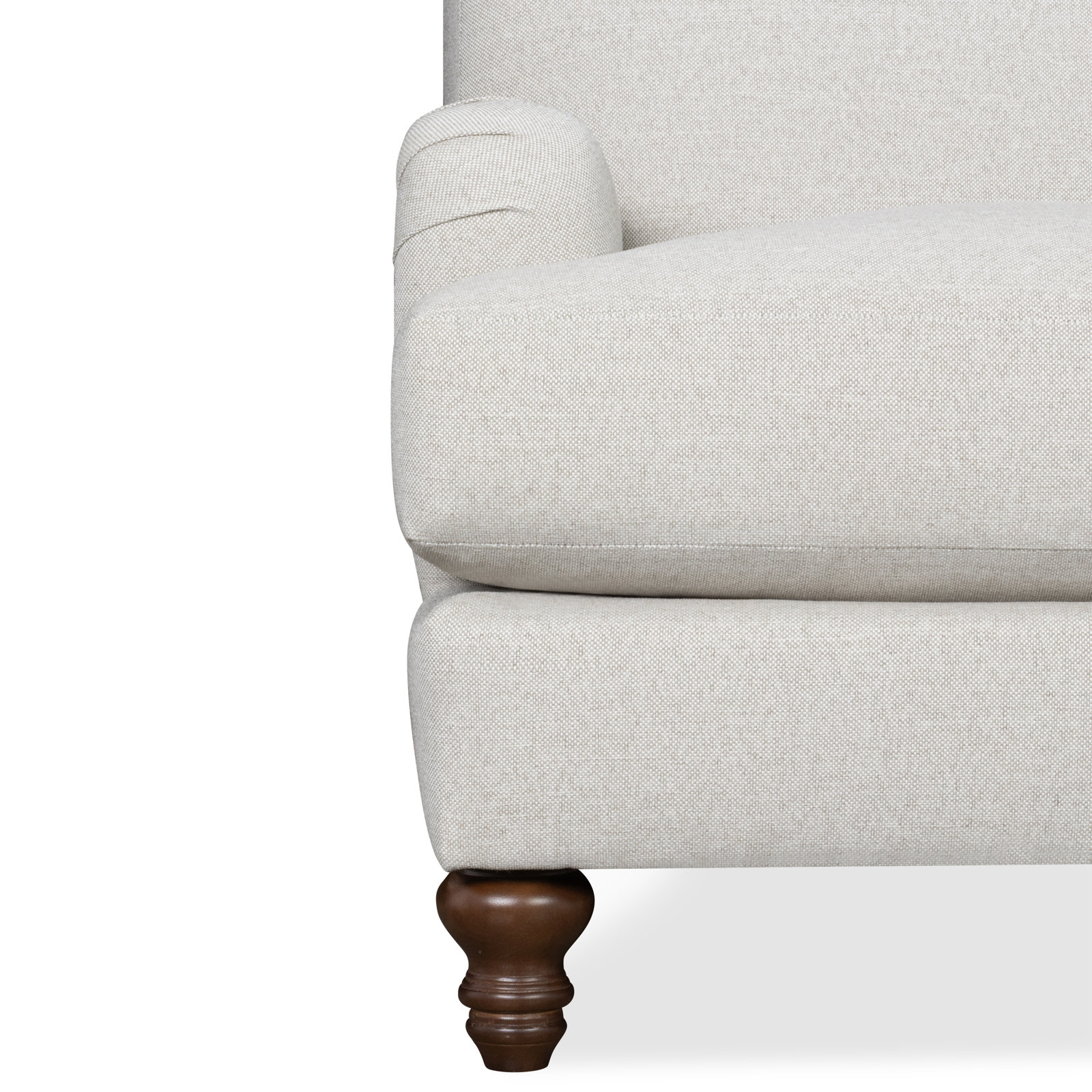 Walters Tight Back Armchair, Macarena Light Gray Canvas