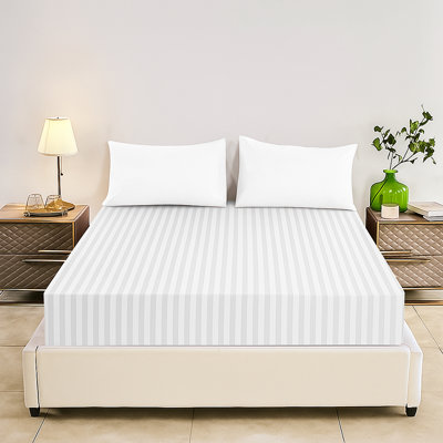 Tabbitha Striped Microfiber Standard Fitted Sheet