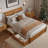 Lamareon Solid Wood Storage Platform Bed with Footboard & Under Bed Drawers-756382971-756382970