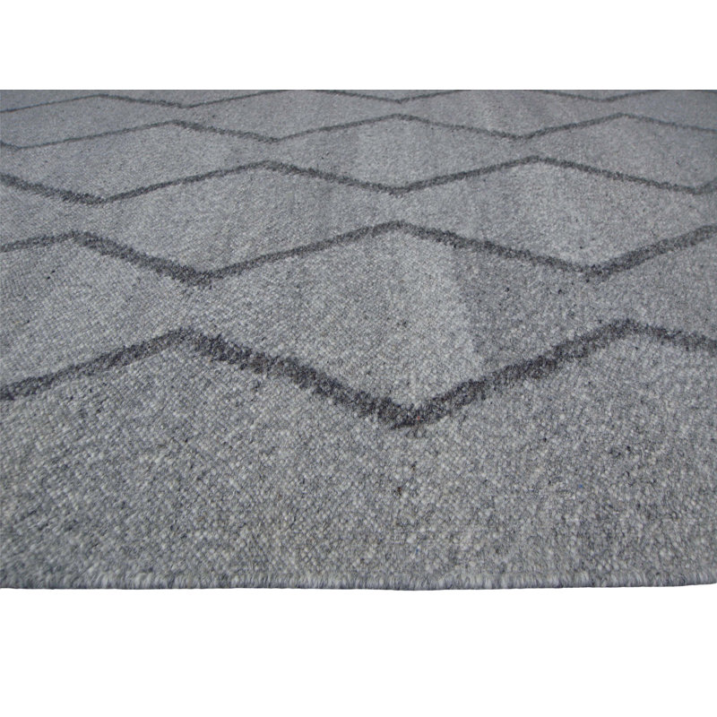 Trumbull Geometric Wool Hand Woven Area Rug, Rectangle 200 x 290cm