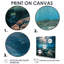 «God Rays Sun» qui brille sur un corail tropical - art mural bord de mer tropical-1192474098-1192474109
