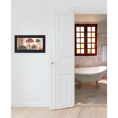 "Country Bath", art mural encadré pour le salon et la maison par Pam Britton