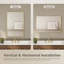 Hudson l 48 po x H 36 po Miroir de salle de bain à cadre carré en métal noir mat-133734355