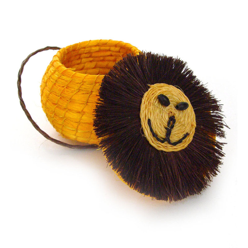 Panier à couvercle lion