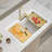 Quartz 33 x 22 Inch Drop-in Granite Composite Kitchen Sink Workstation Sink Single Bowl Sink-106838246