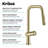 Urbix Industrial Pull-Down Single Handle Kitchen Faucet-73246111