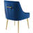 Discern Pleated Back Upholstered Performance Velvet Dining Chair by Modway-52843521