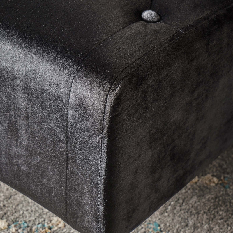 Mercer41 Rectangle Tufted Upholstered Velvet Ottoman | Wayfair