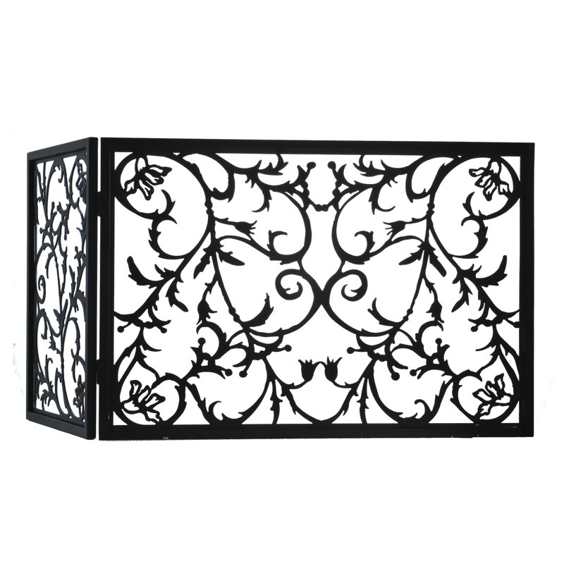 Vine 2 Panel Fireplace Screen
