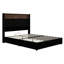 Lit pour grand lit avec port USB et veilleuse, lit plateforme à oreilles avec tablette de tête de lit, lit moelleux capitonné en velours-288760525-288760527