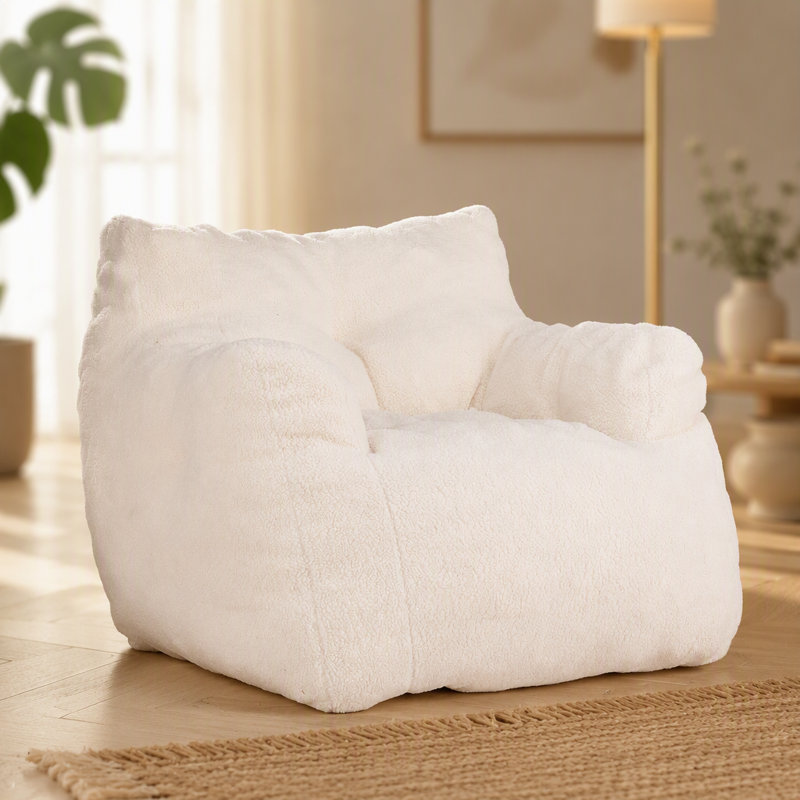 Fauteuil à billes Soft Velvetoy, Red Corduroy