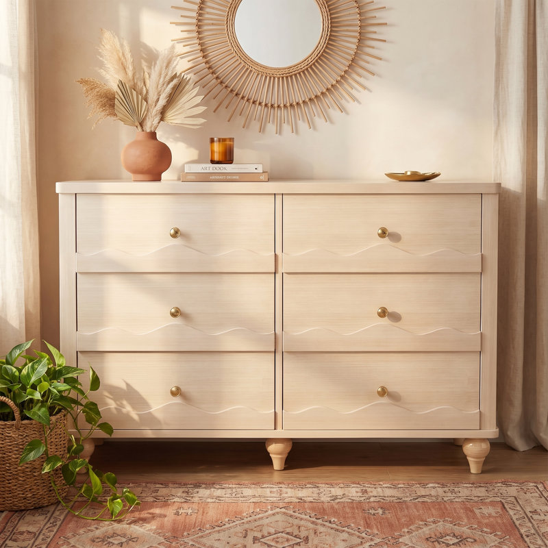 Abson 43.3" Dresser With Wood Drawers, Natural