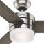 Ventilateur de plafond standard à 3 pales de 54 po avec télécommande et ensemble d'éclairage inclus Exeter-48203941