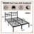 14 Inch Full Sized Metal Bed Frame With Headboard-1149856207