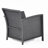 Comfortable Outdoor Chairs - St Chair In Grey, Pe + Iron Waterproof Fabric, 28.79 Depth, Width, 30.25 Height, 21.92 Lb Weighted St Grey ( Of 2) , Iron, Cushions, 28.79" Depth X Width 30.25"