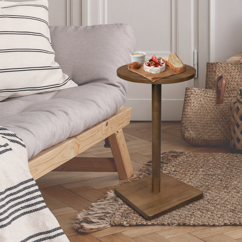 100% American Hardwood Drink Table