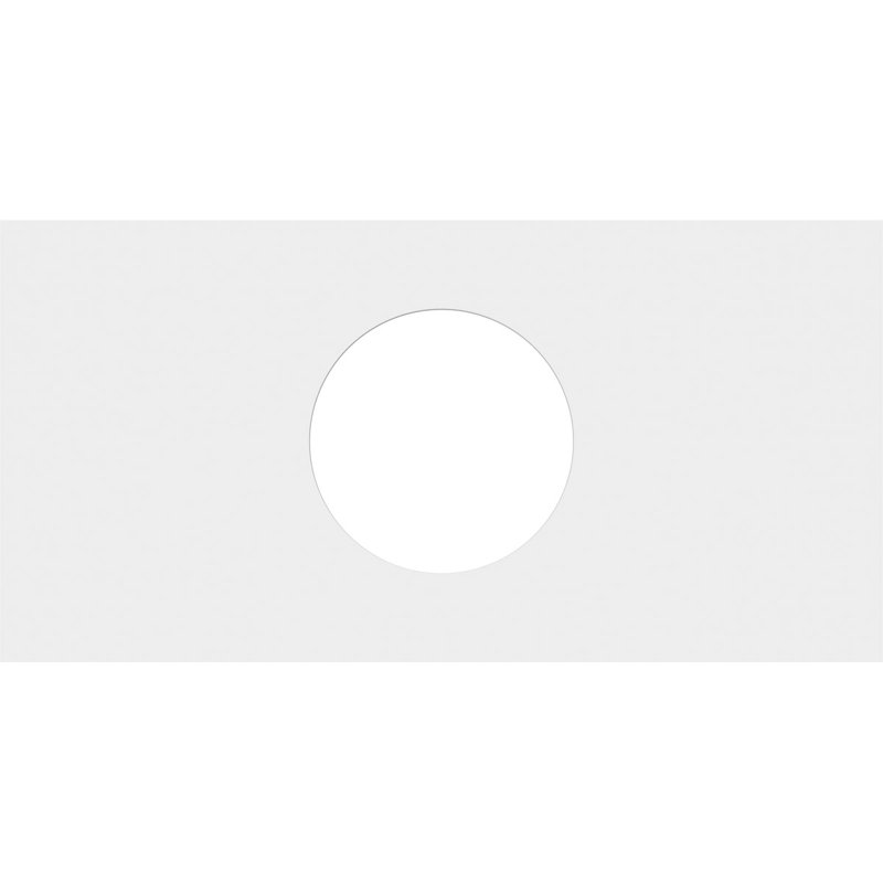 20"W x 10"H x 6"ID x 7"C x 1"P Rectangle Architectural Grade PVC Contemporary Ceiling Medallion, 1" H x 20" W x 10" D
