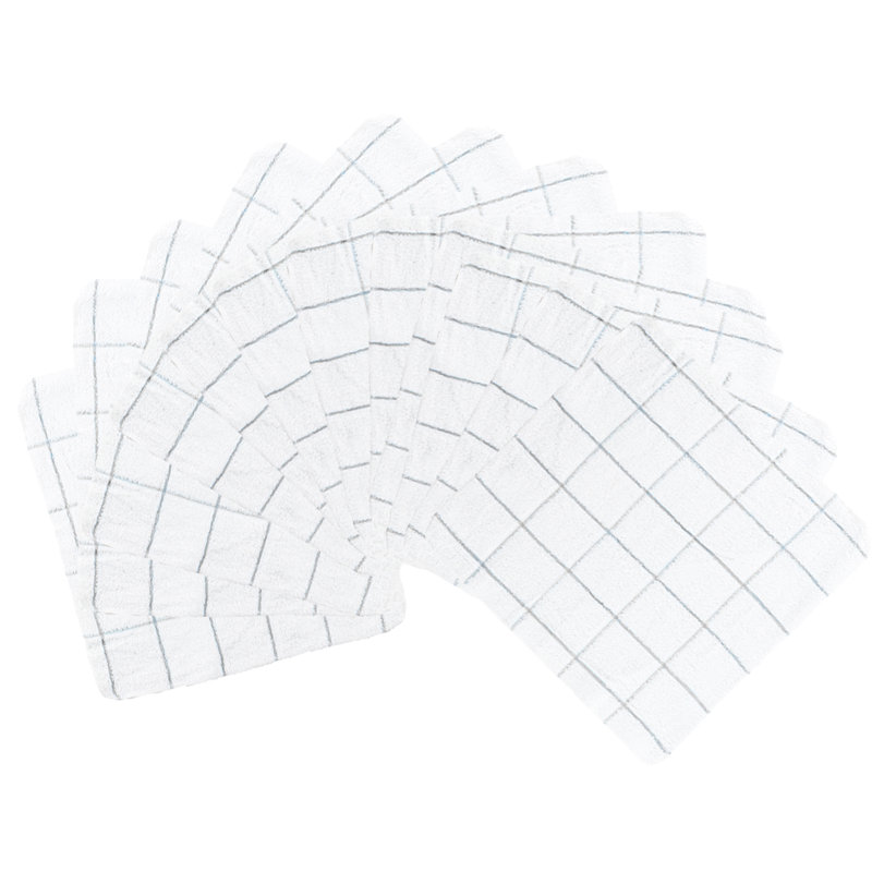 Torchon 100% coton 12 x 12 (paquet de 12) Cook's Linen, Gris