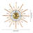 19.68" Modern Gold Silent Wall Clock