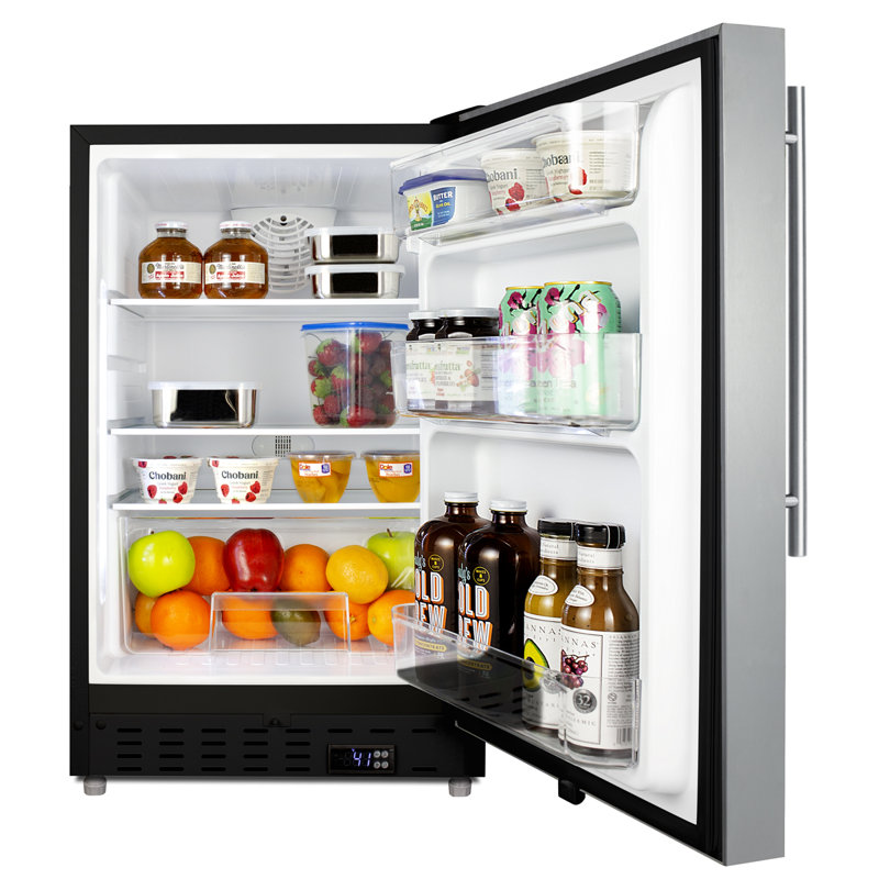 Summit Appliance 3.53 Cubic Feet Mini Fridge, Black