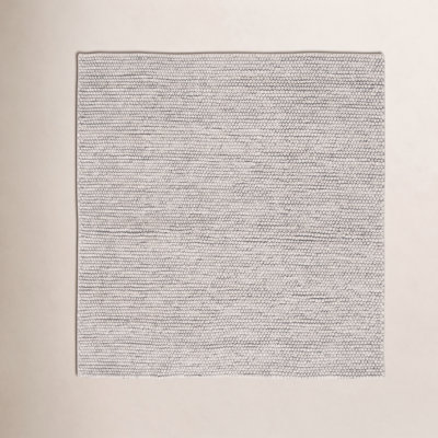Elle Silver Hand-Woven Wool Rug