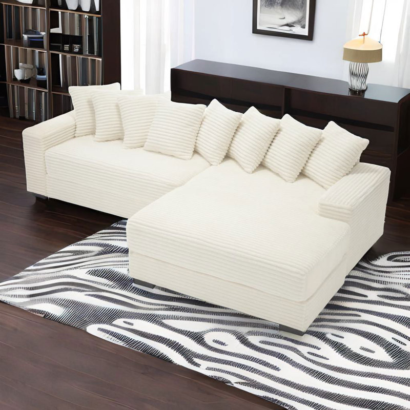 Canapé modulaire Daishun, Accoudoir à droite (vu de face), Beige